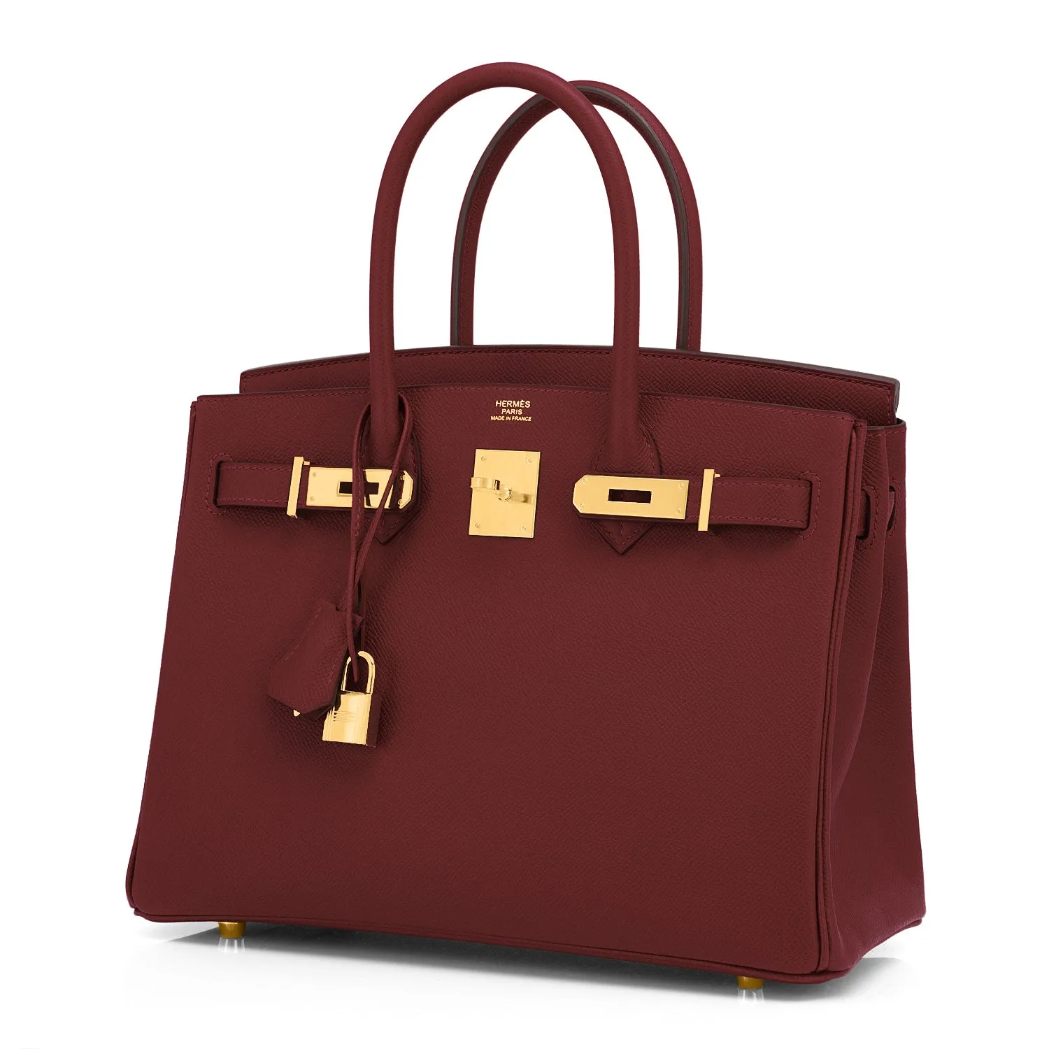 Hermes Rouge H 30cm Birkin Epsom Gold Hardware