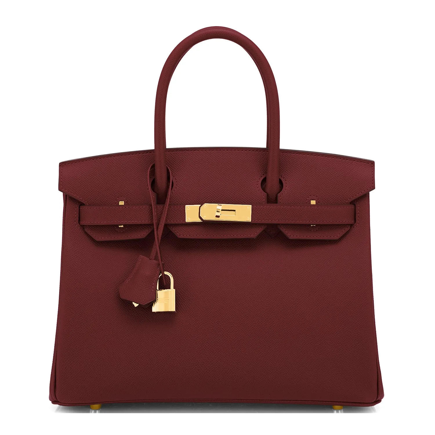 Hermes Rouge H 30cm Birkin Epsom Gold Hardware