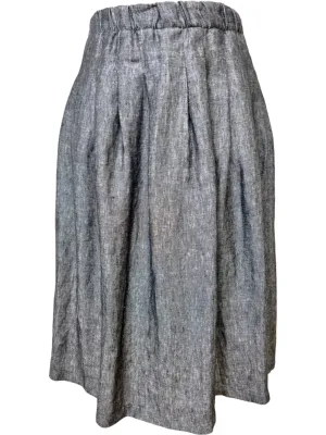 Herringbone Linen Skirt