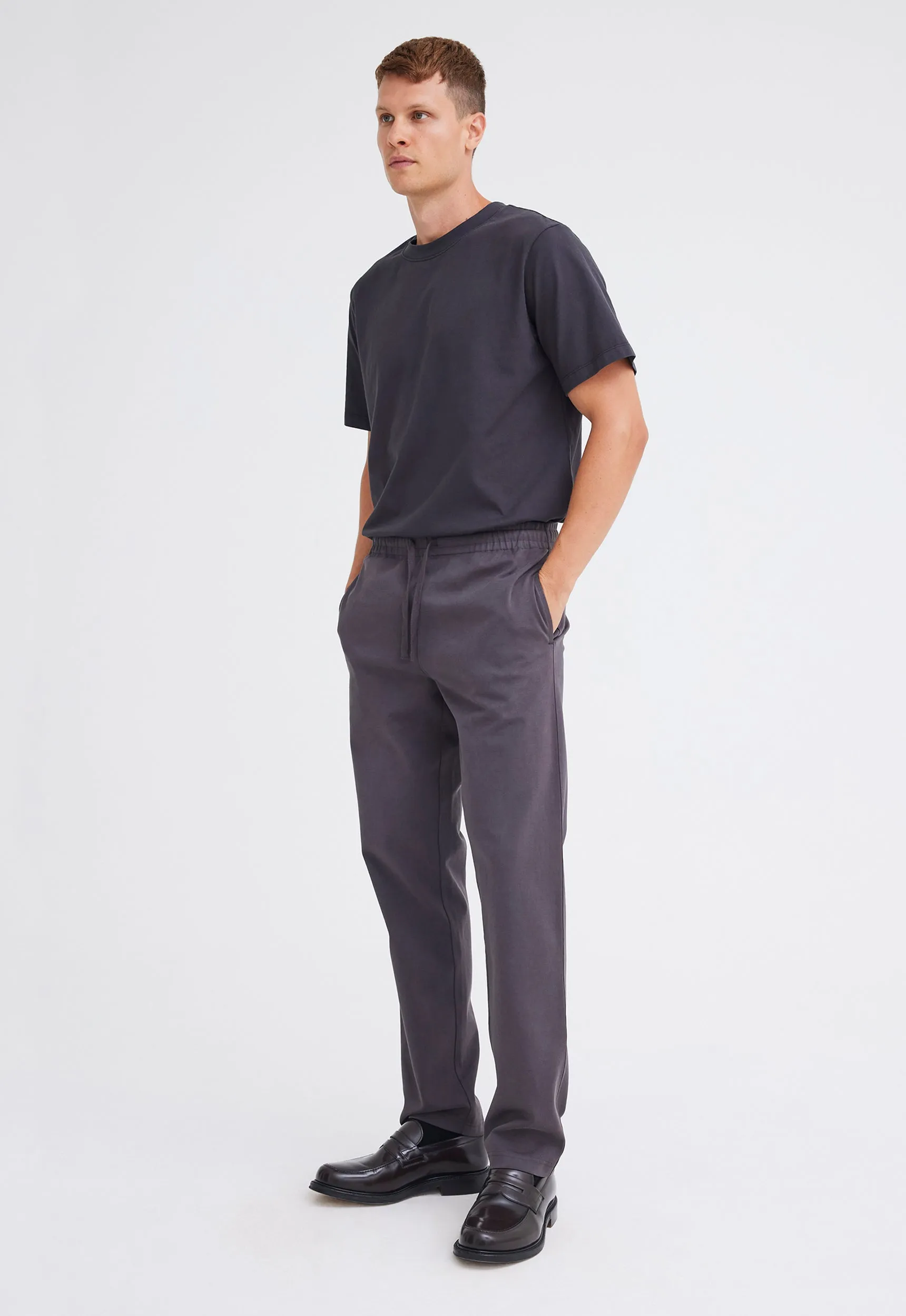 Iri Italian Cotton Pant - Steelo Grey