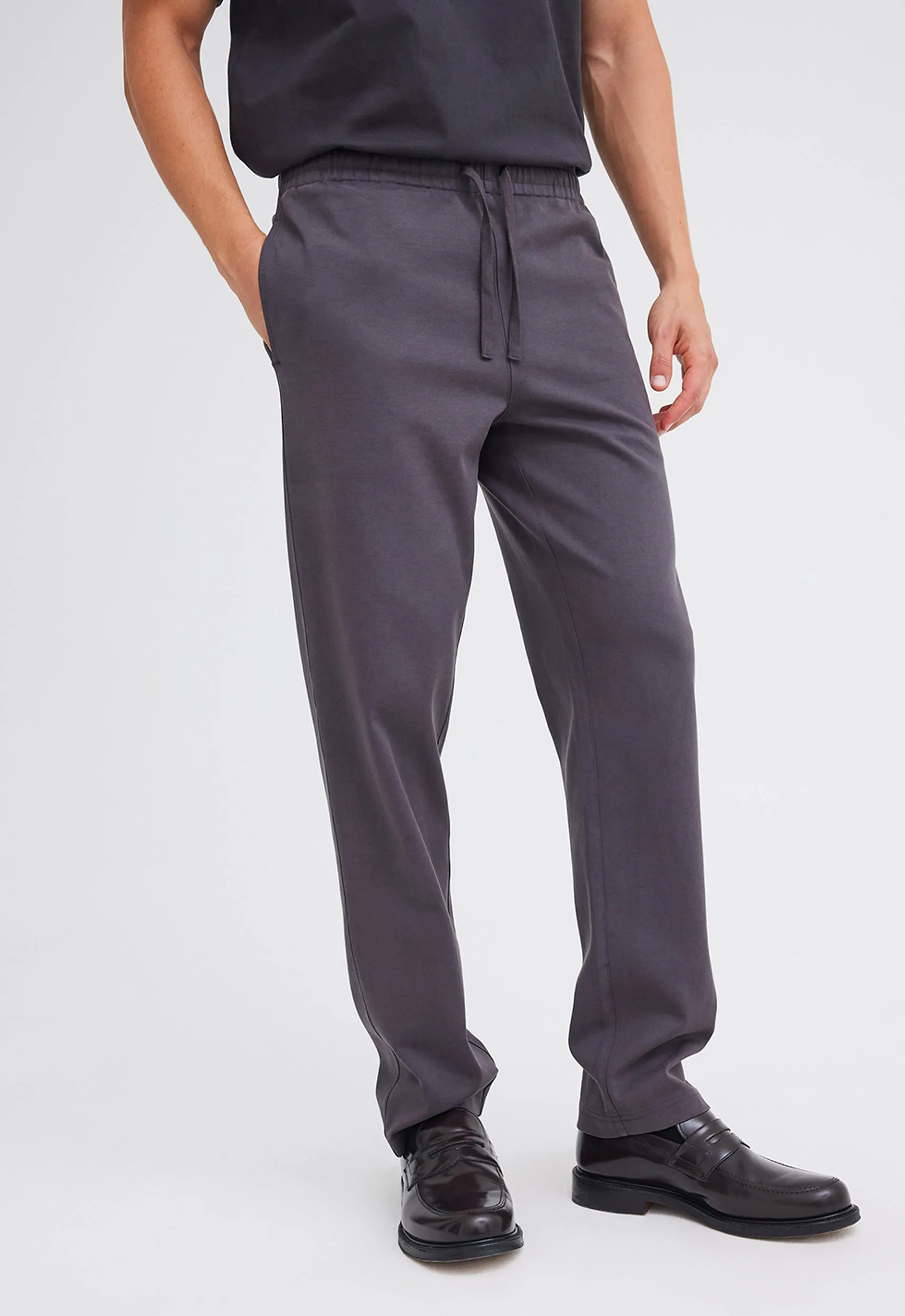 Iri Italian Cotton Pant - Steelo Grey