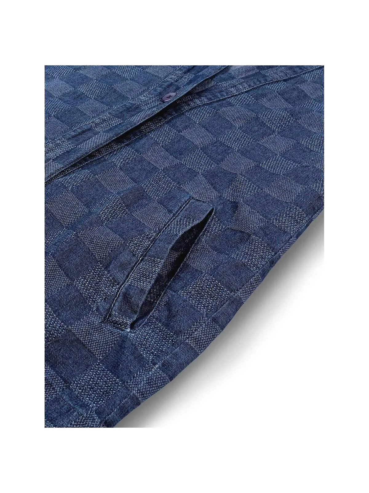 Jackhammer Denim Noragi Checkered Navy
