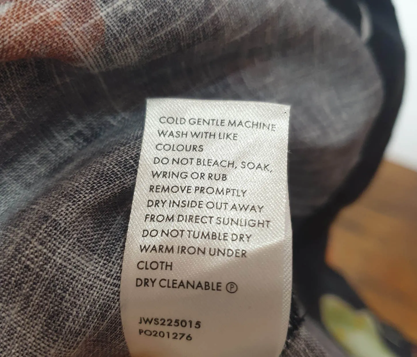 JAG black unique print maxi linen skirt size XL