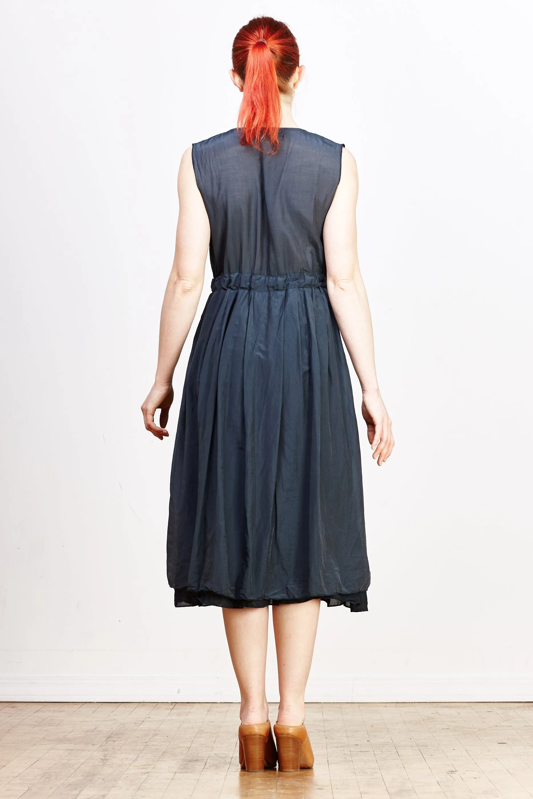Julia Dress Cotton/Silk - Ink