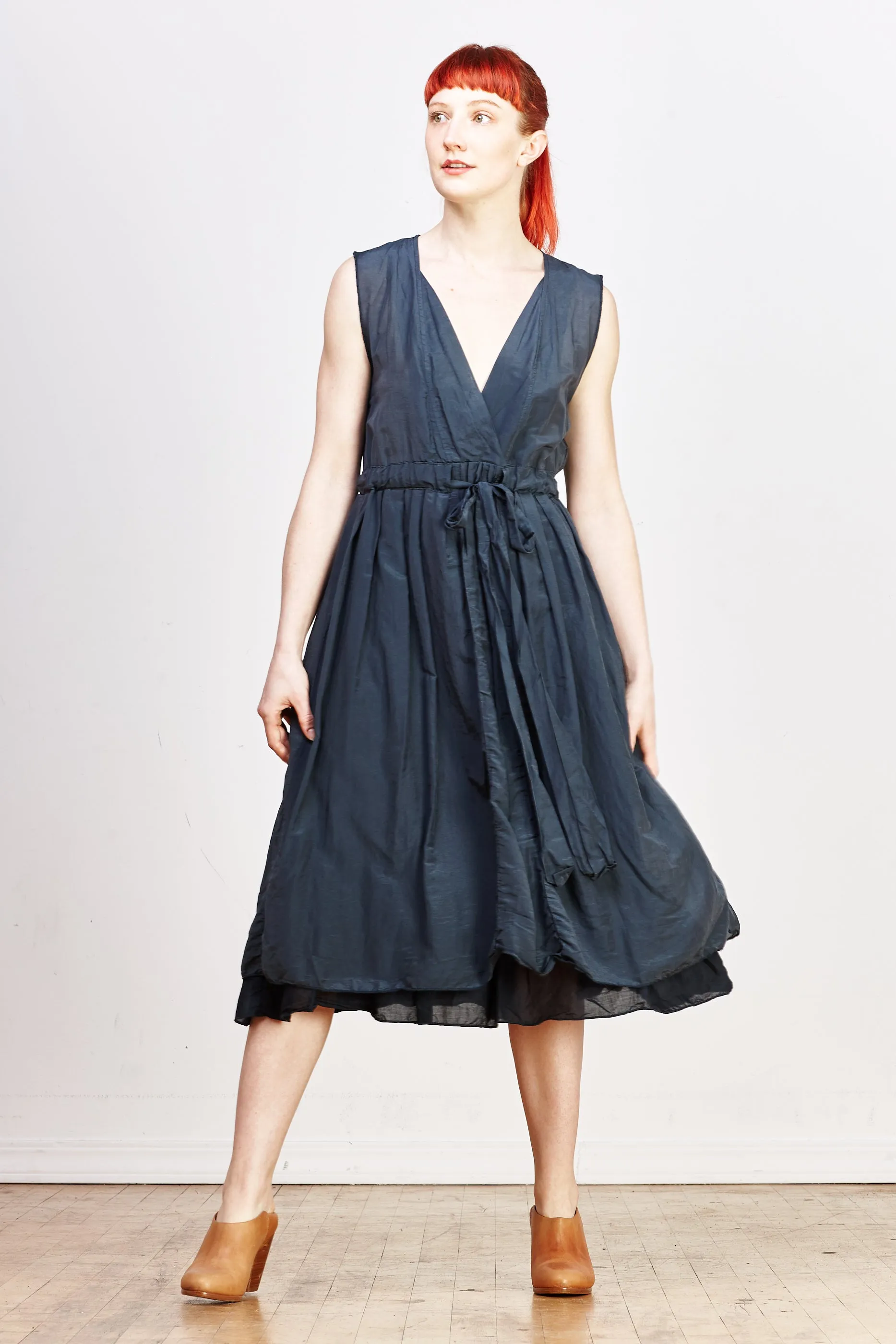 Julia Dress Cotton/Silk - Ink