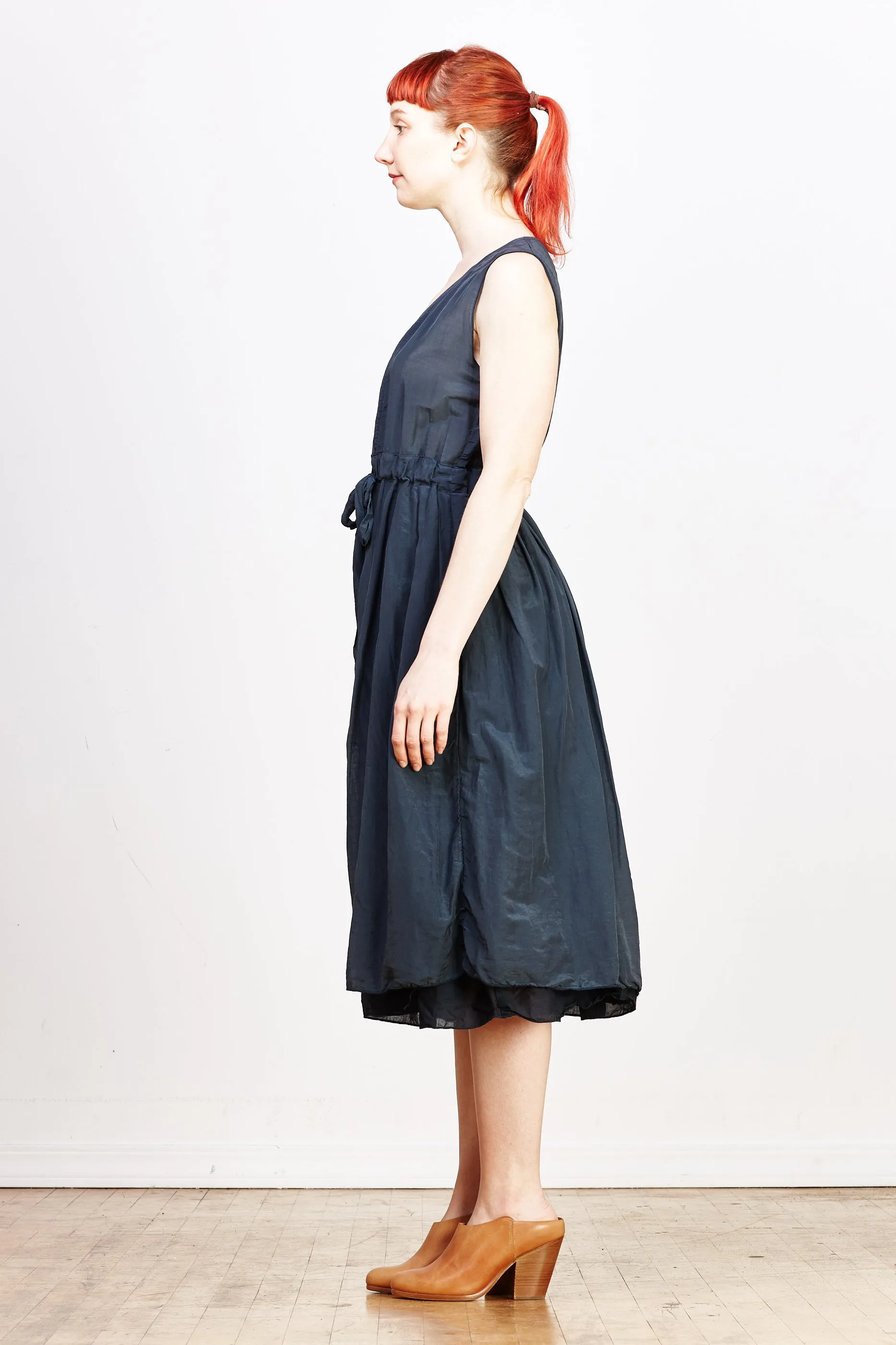 Julia Dress Cotton/Silk - Ink