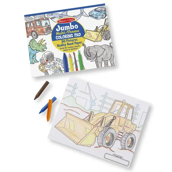 JUMBO COLORING PAD - MULTI THEME