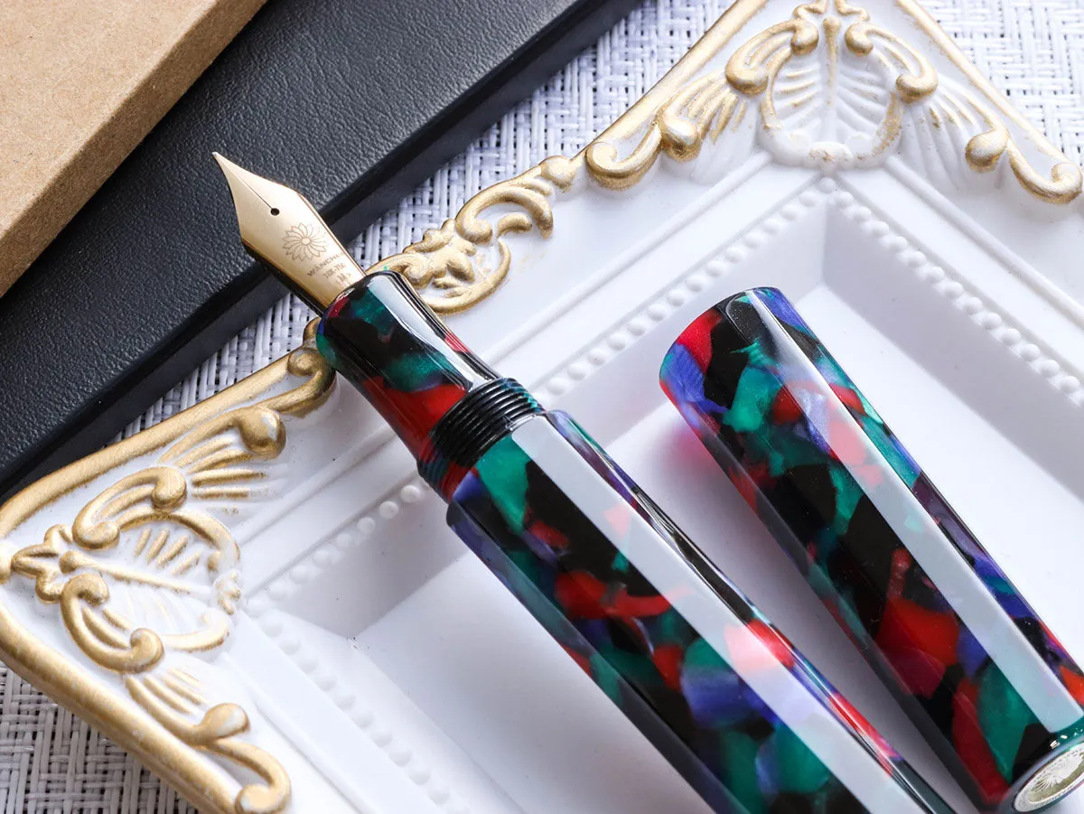 KALEIDO Fountain Pen - Black (Yomatsuri)