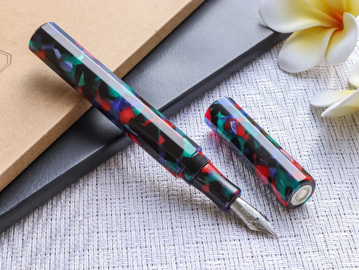 KALEIDO Fountain Pen - Black (Yomatsuri)