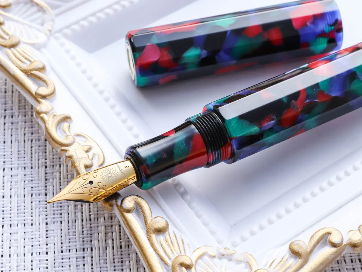KALEIDO Fountain Pen - Black (Yomatsuri)