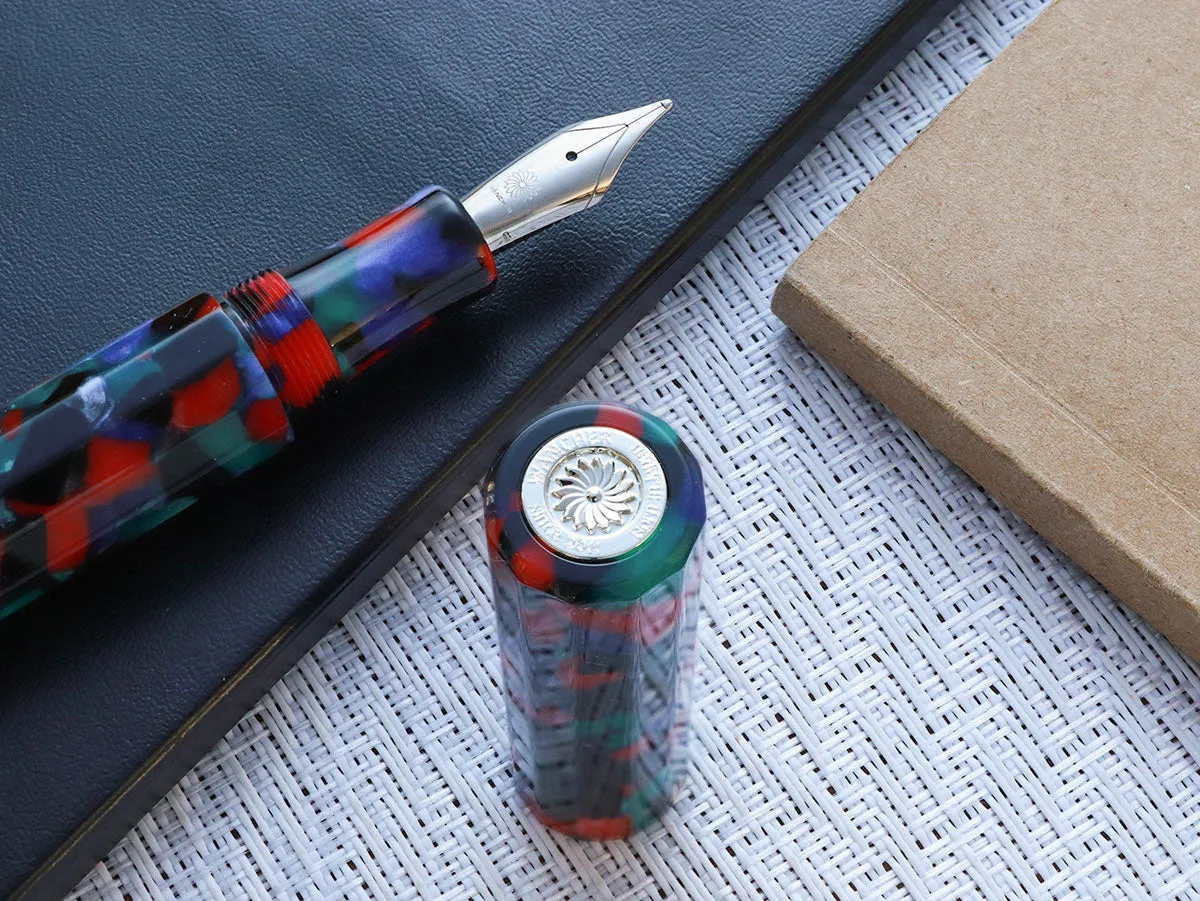 KALEIDO Fountain Pen - Black (Yomatsuri)