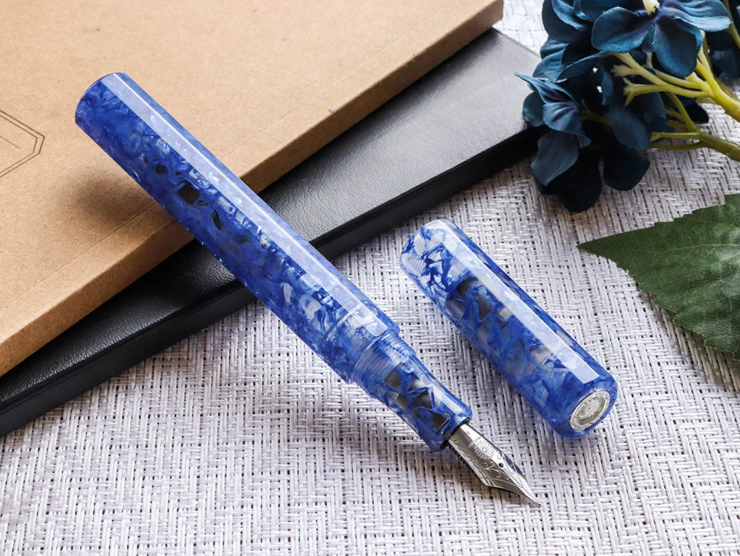 KALEIDO Fountain Pen - Blue Marbles (Fuun)
