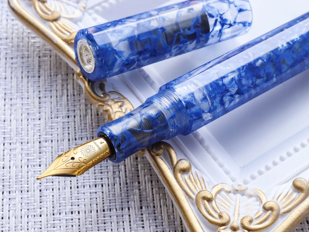 KALEIDO Fountain Pen - Blue Marbles (Fuun)