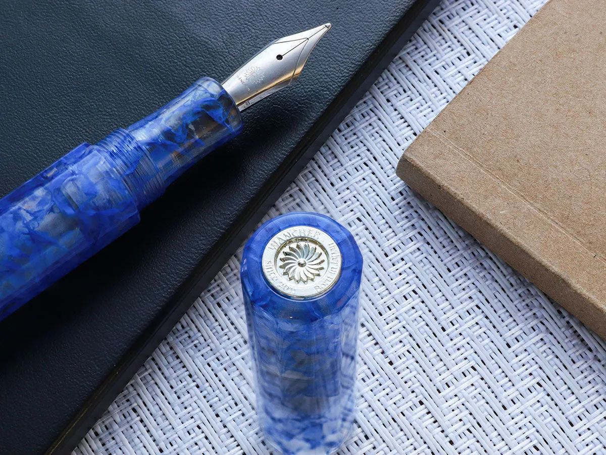 KALEIDO Fountain Pen - Blue Marbles (Fuun)
