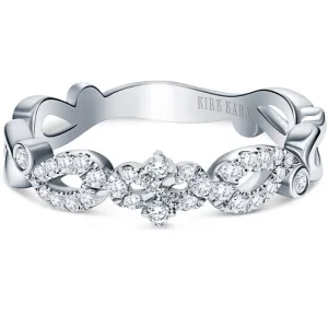 Kirk Kara "Rayana" Vintage Inspired Crown Diamond Wedding Band