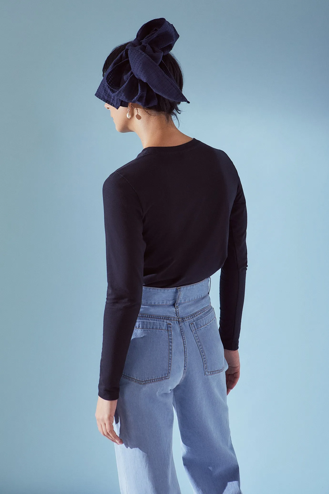 Kowtow Building Block Long Sleeve Tee - Black