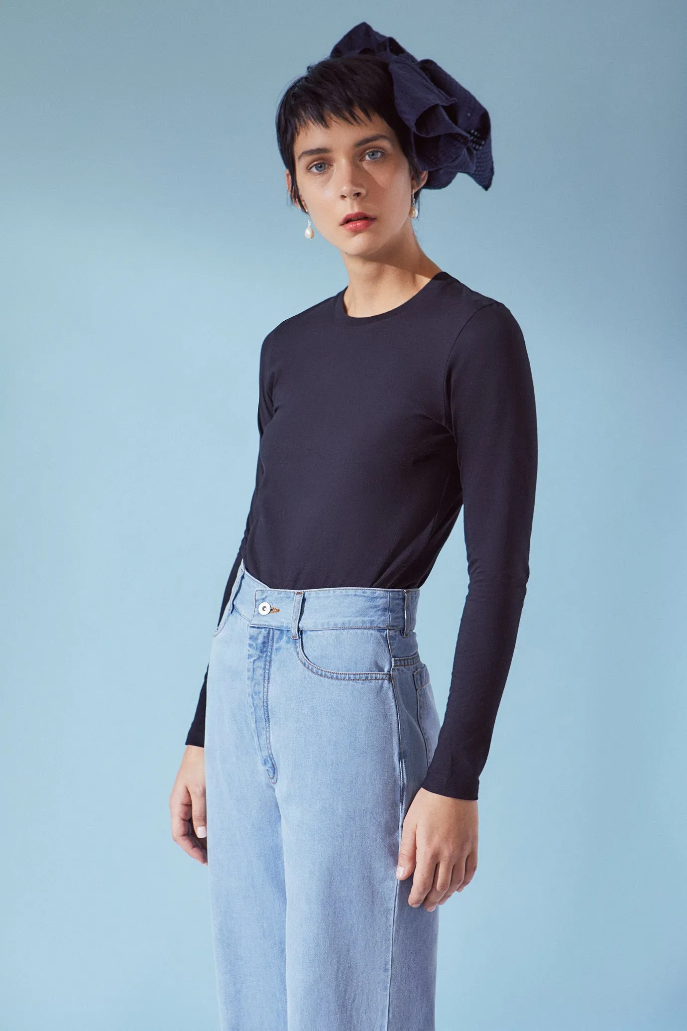Kowtow Building Block Long Sleeve Tee - Black