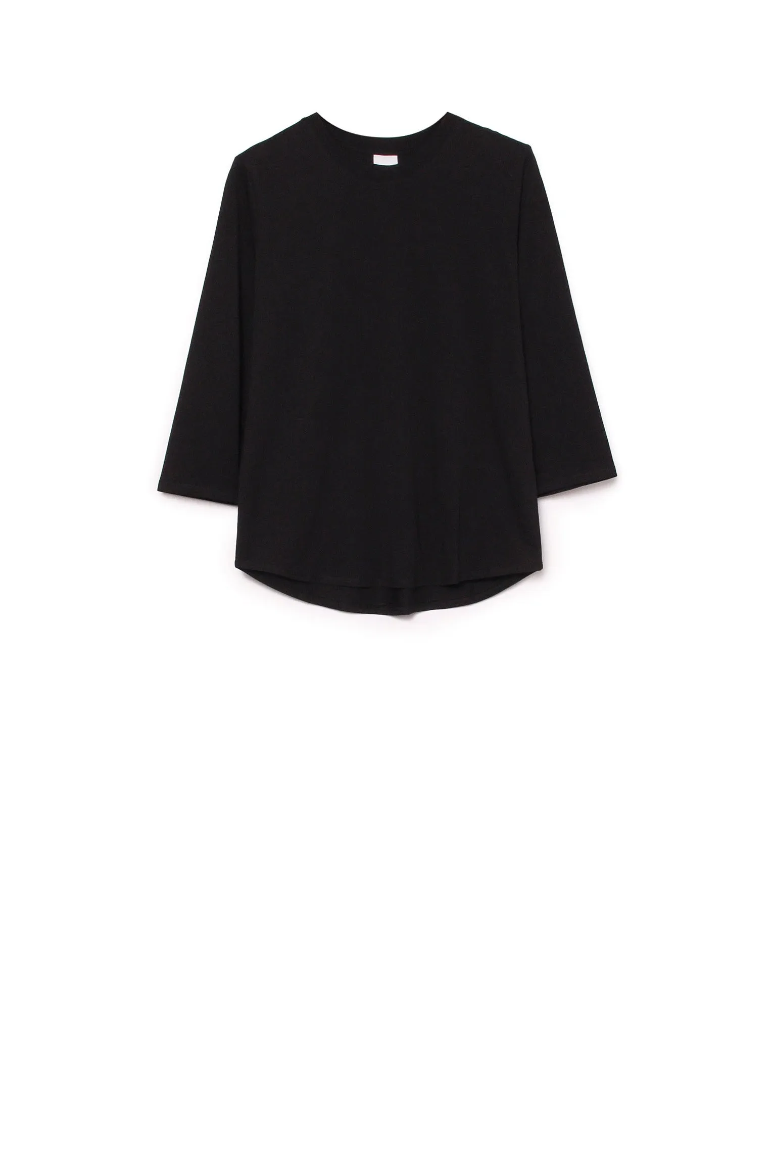 Kowtow Building Block Scoop Hem Tee - Black