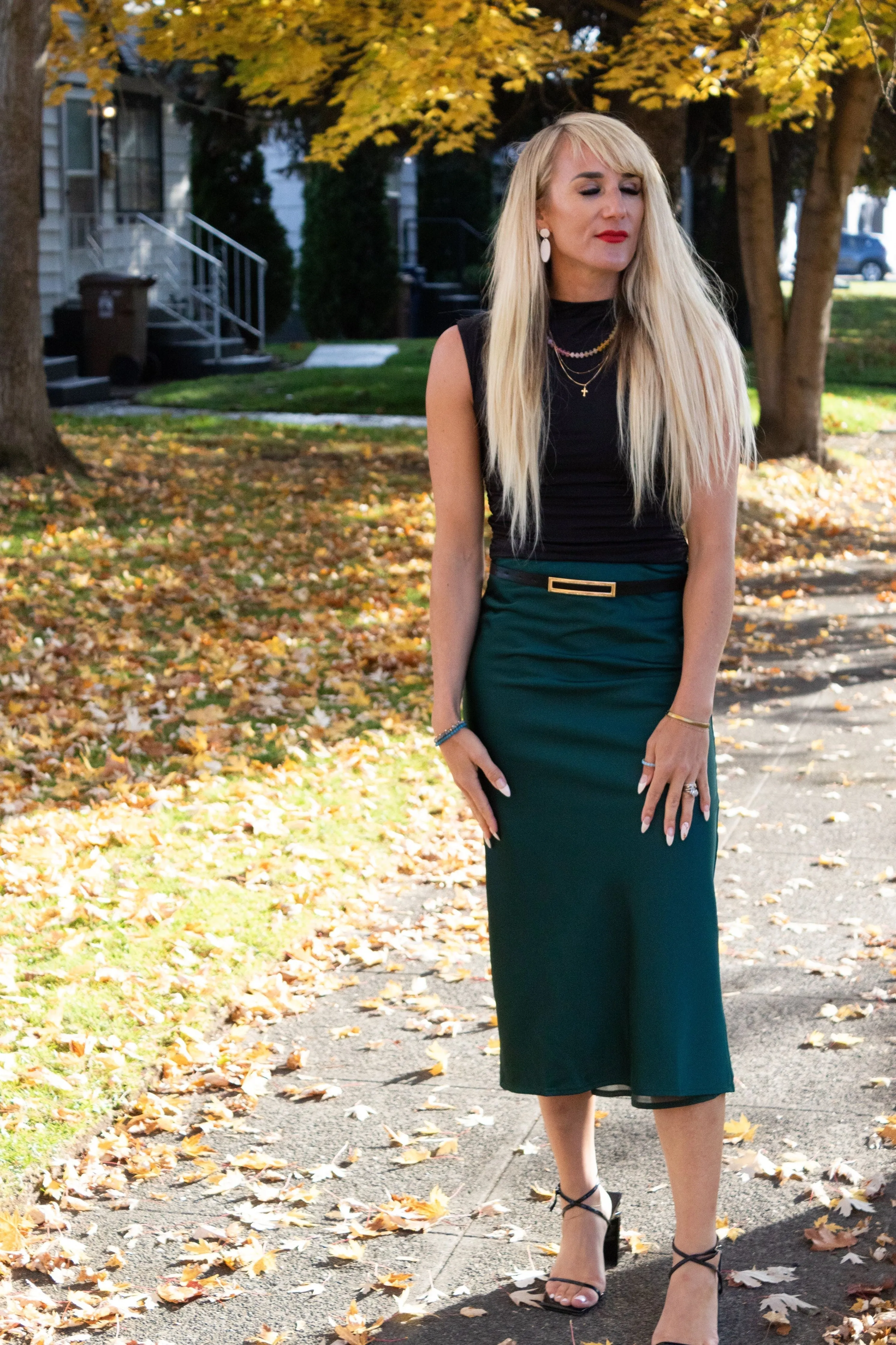 Kristin Green Maxi Skirt