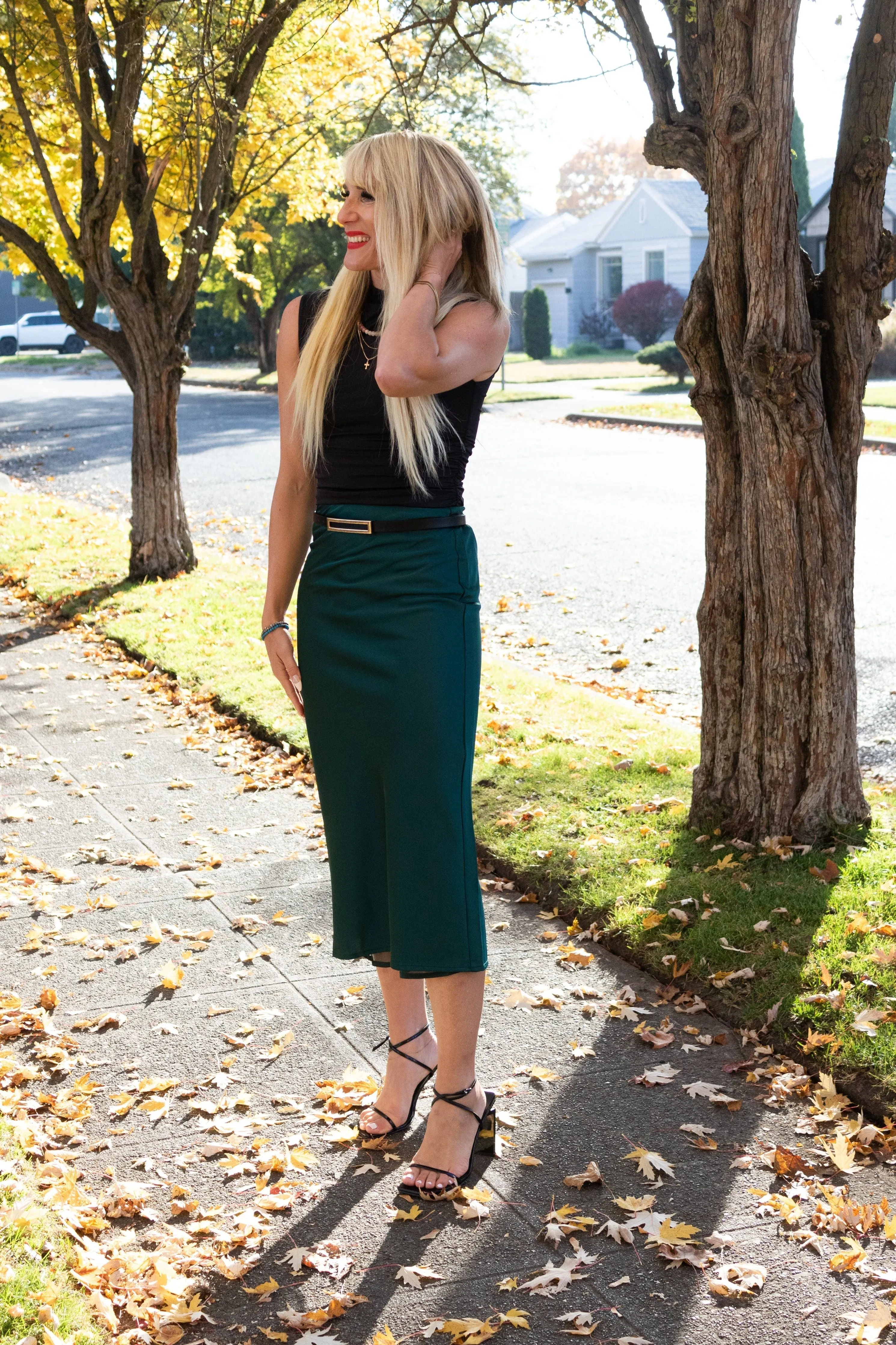 Kristin Green Maxi Skirt