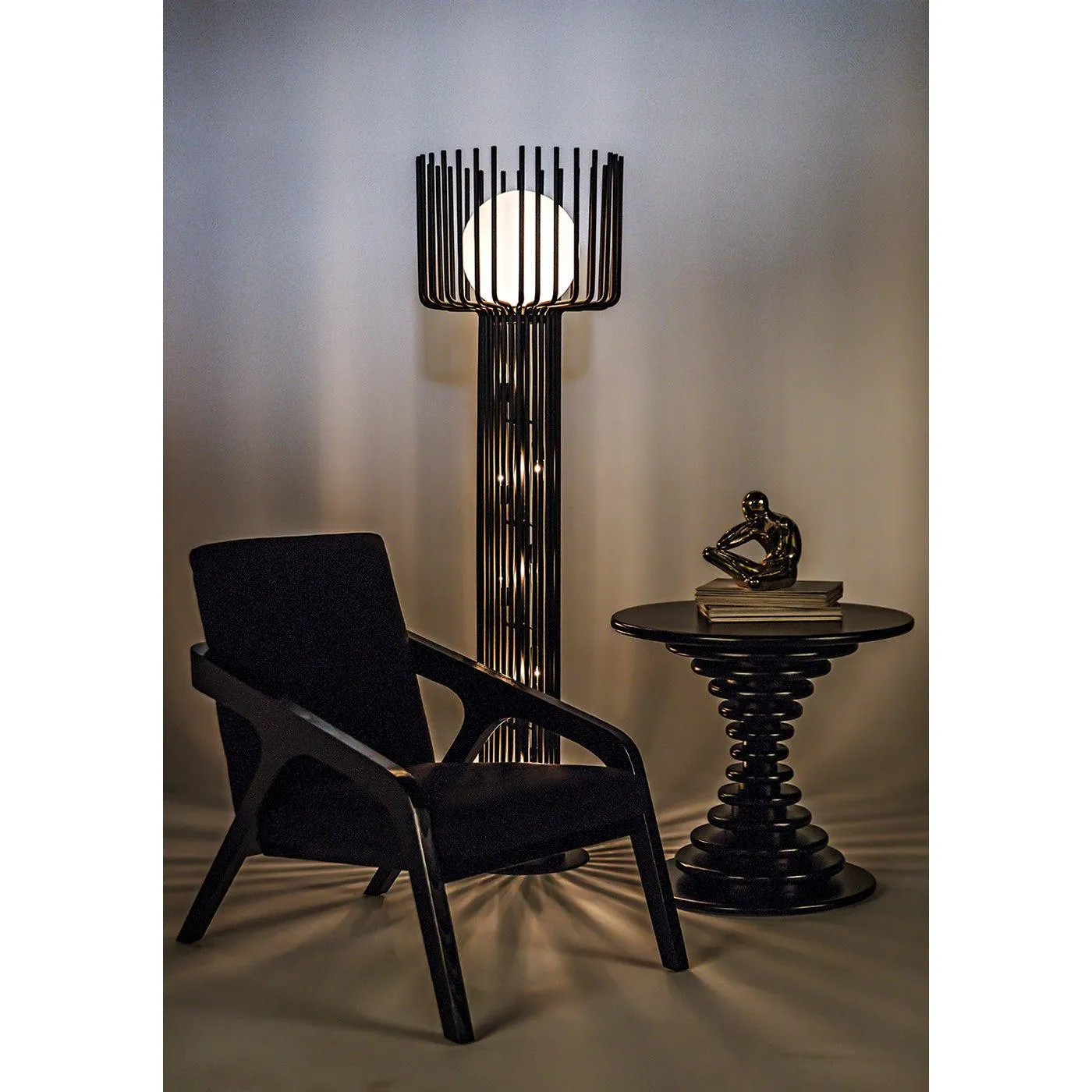 Lamar Chair, Charcoal Black