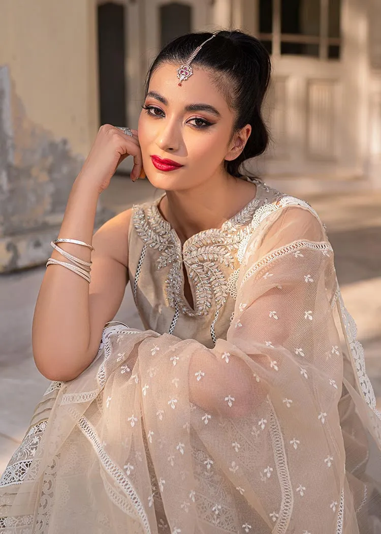 Latest Pakistani Crushed Sharara Suit Kameez Dupatta