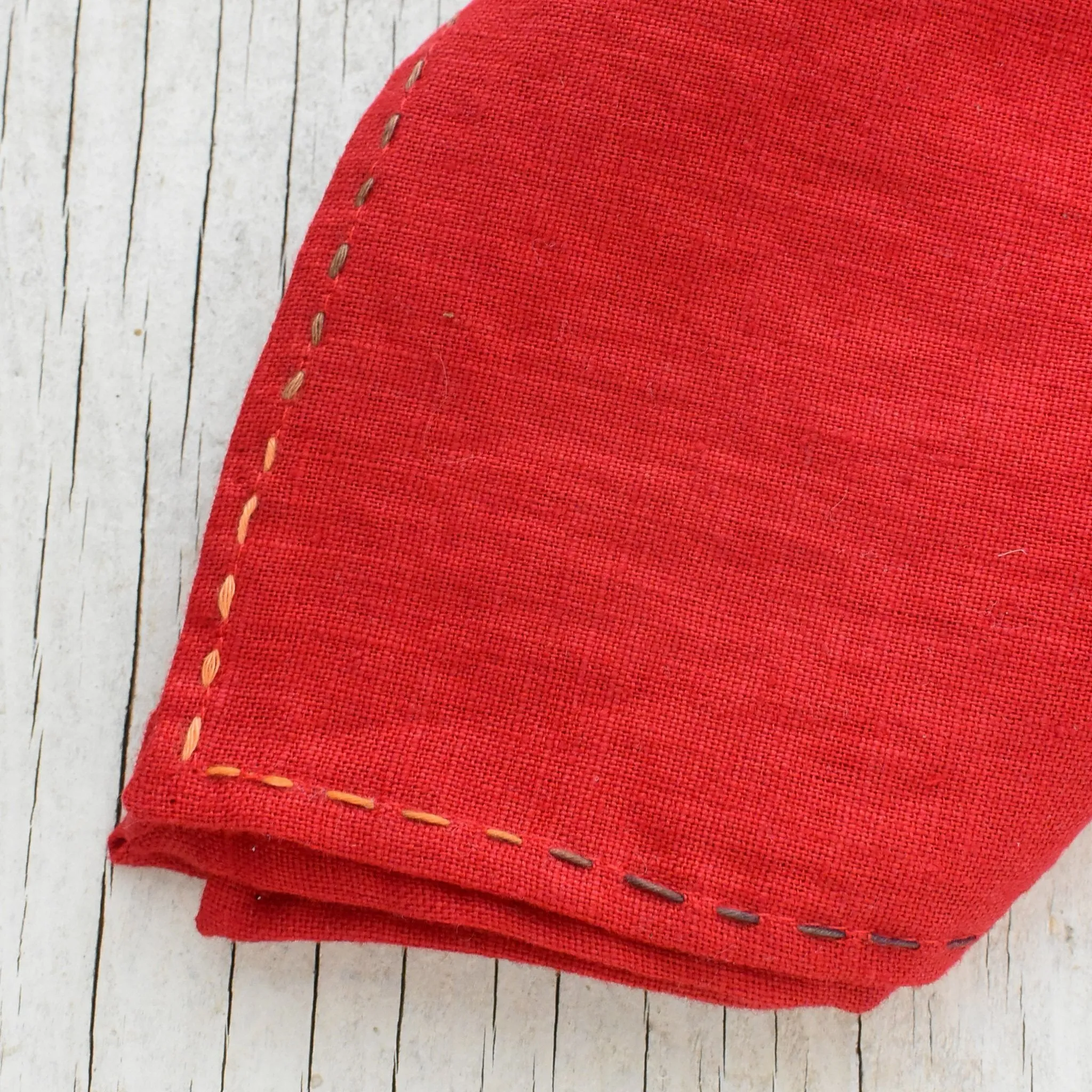 Linen Bandana, Demon Red