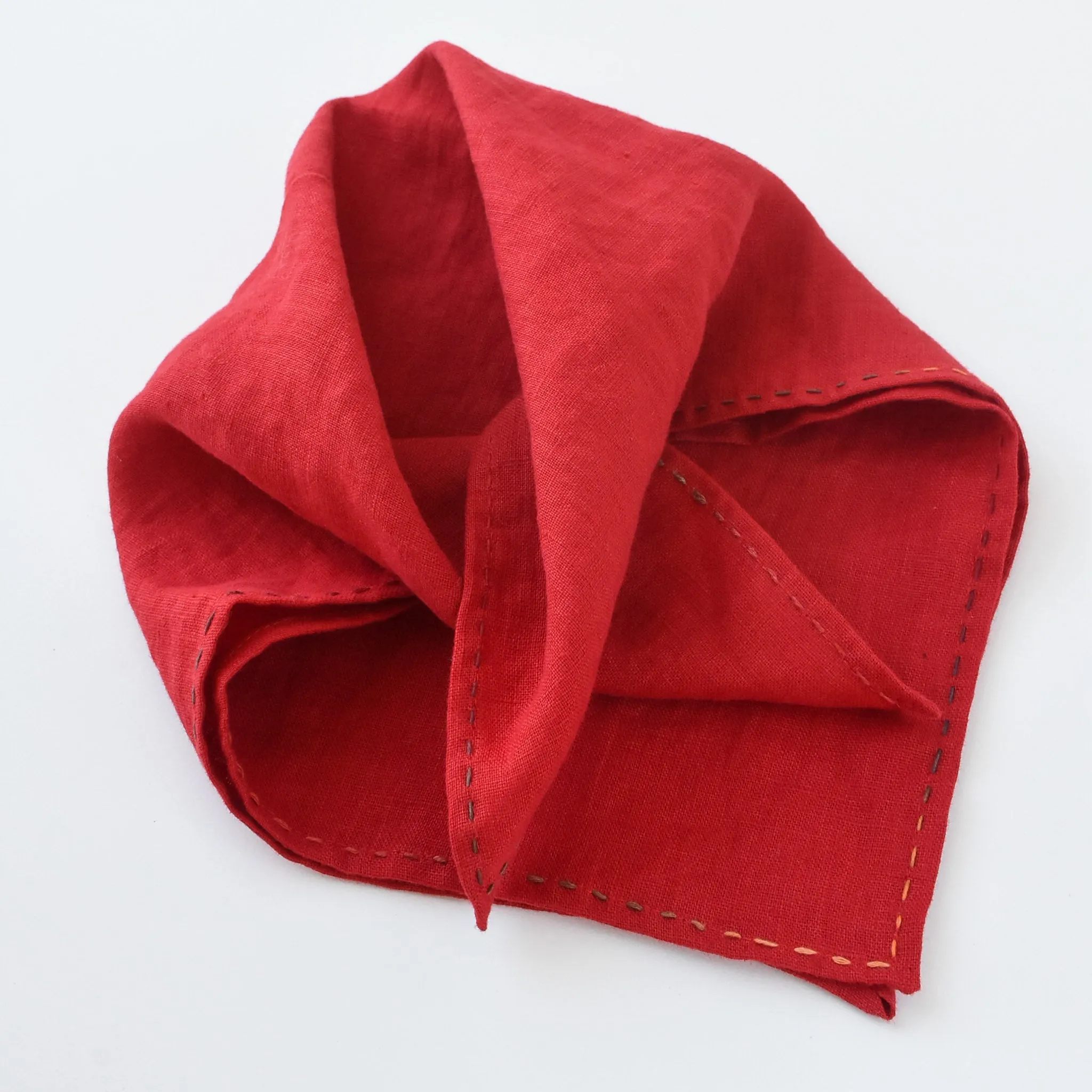 Linen Bandana, Demon Red