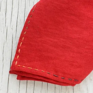 Linen Bandana, Demon Red
