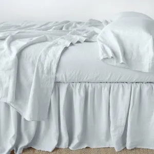 Linen Bed Skirt - Cloud - King