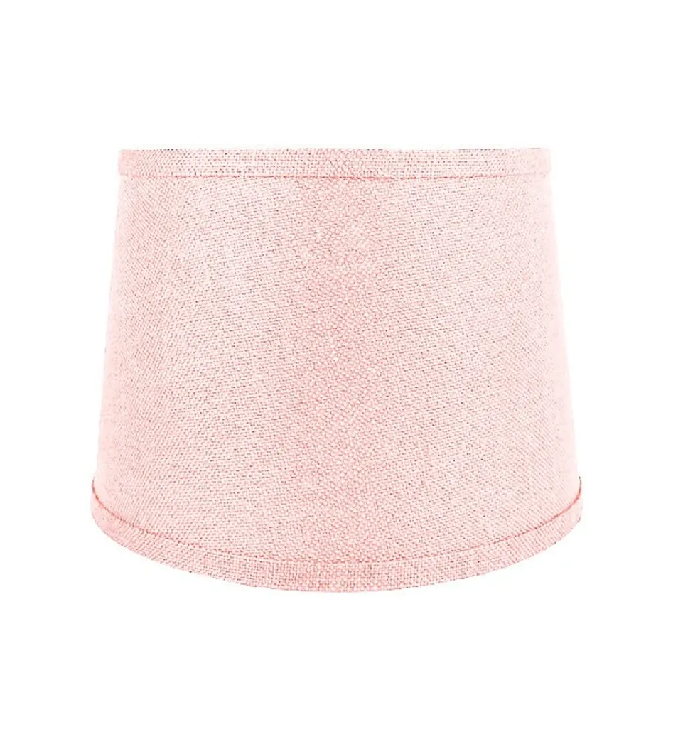 Linen Blush Pink Drum Lampshade