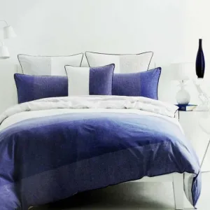 Linen House Navy Dax Duvet Cover Set