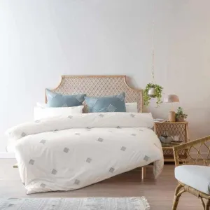 Linen House Willshaw Petrol Duvet Cover Set Super King