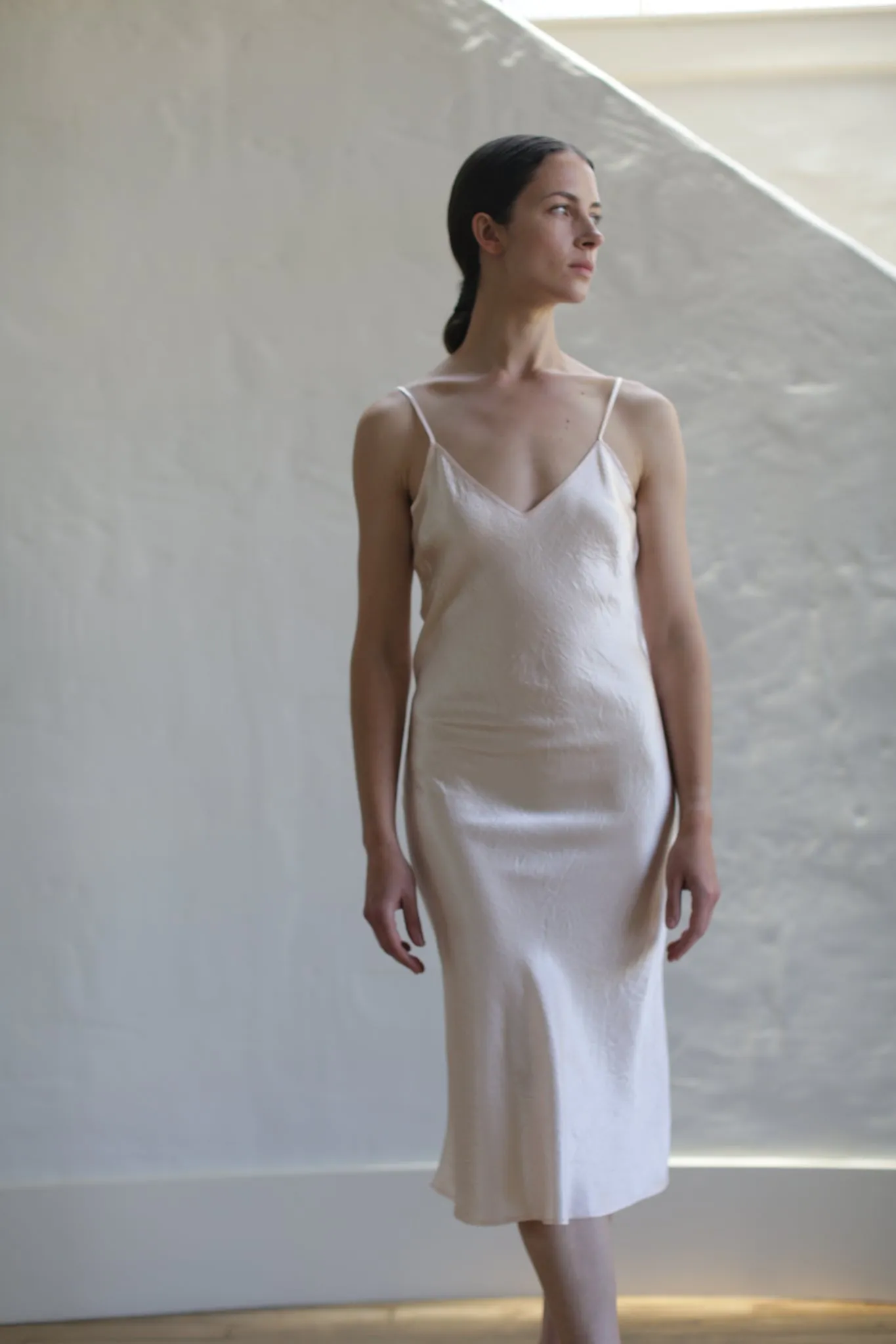 Liquid Slip Dress | Champagne
