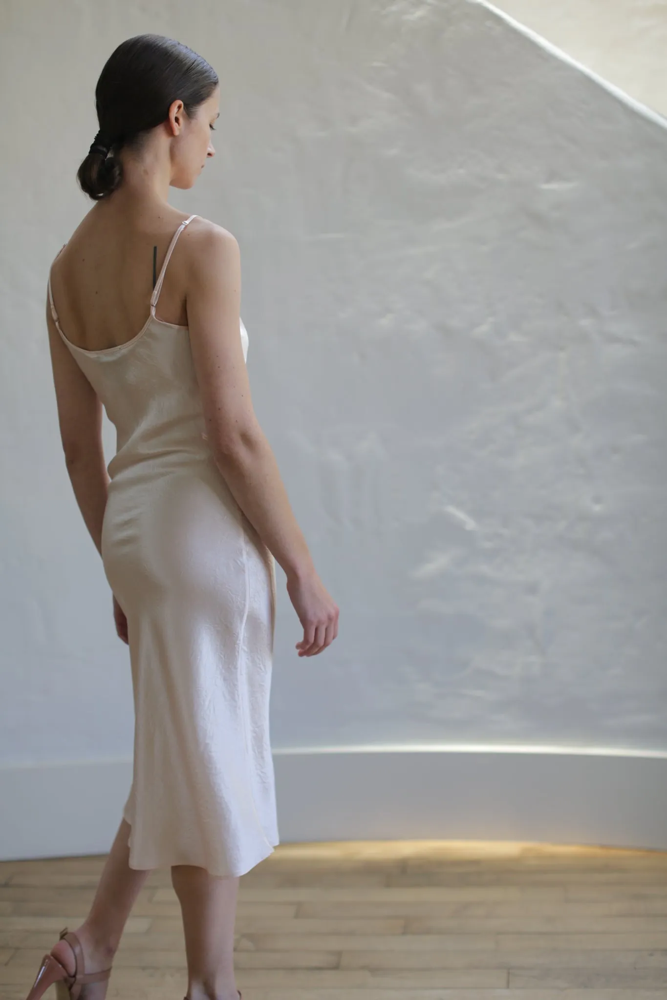 Liquid Slip Dress | Champagne