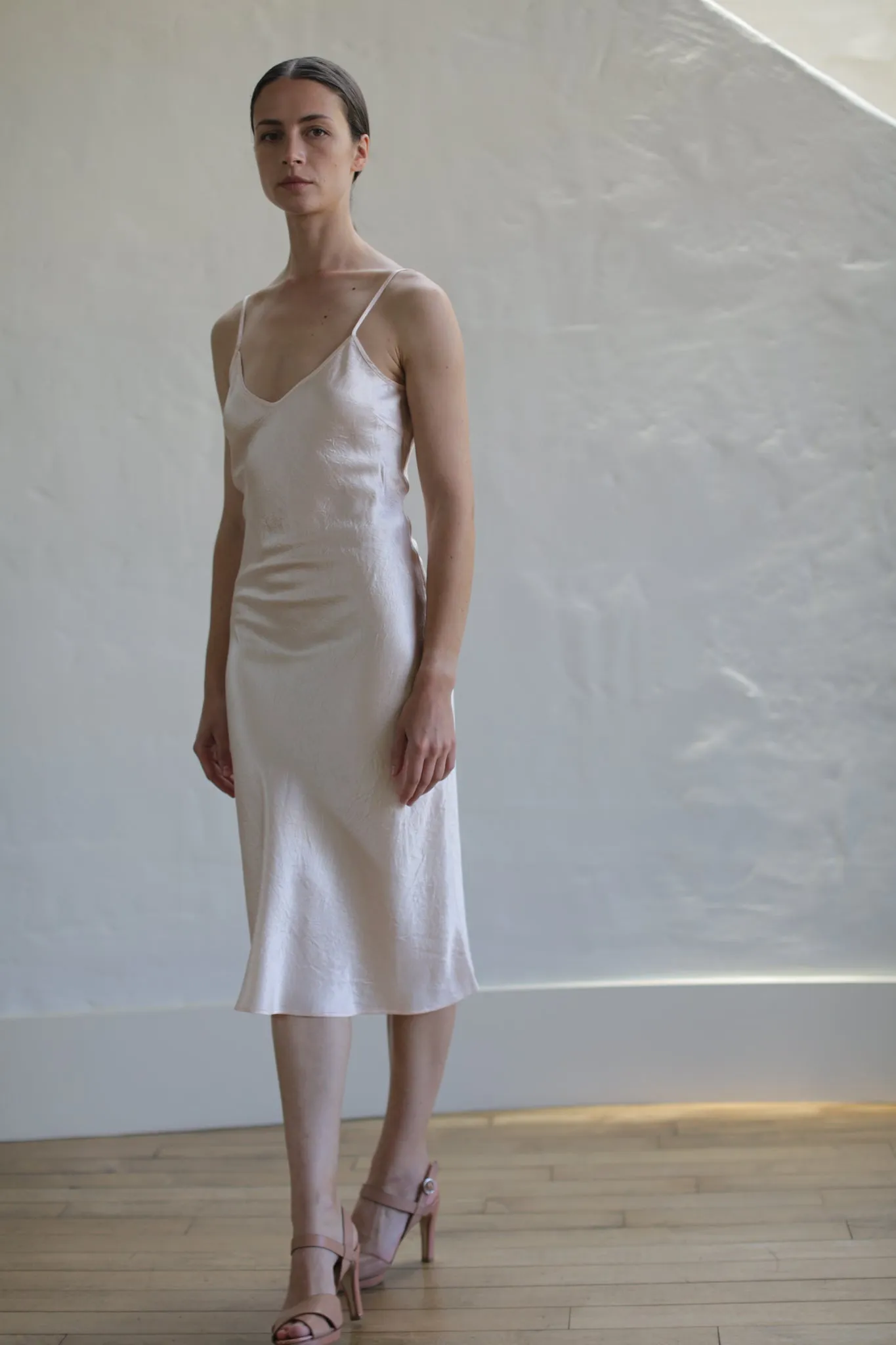 Liquid Slip Dress | Champagne