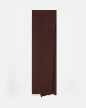Long scarf in cashmere wool knit