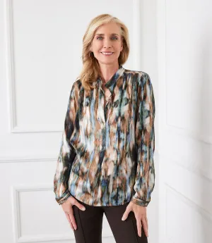 Long Sleeve Placket Top