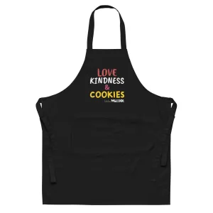 Love Kindness & Cookies Organic cotton apron