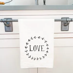 Love Simple Wreath - Cotton Tea Towel
