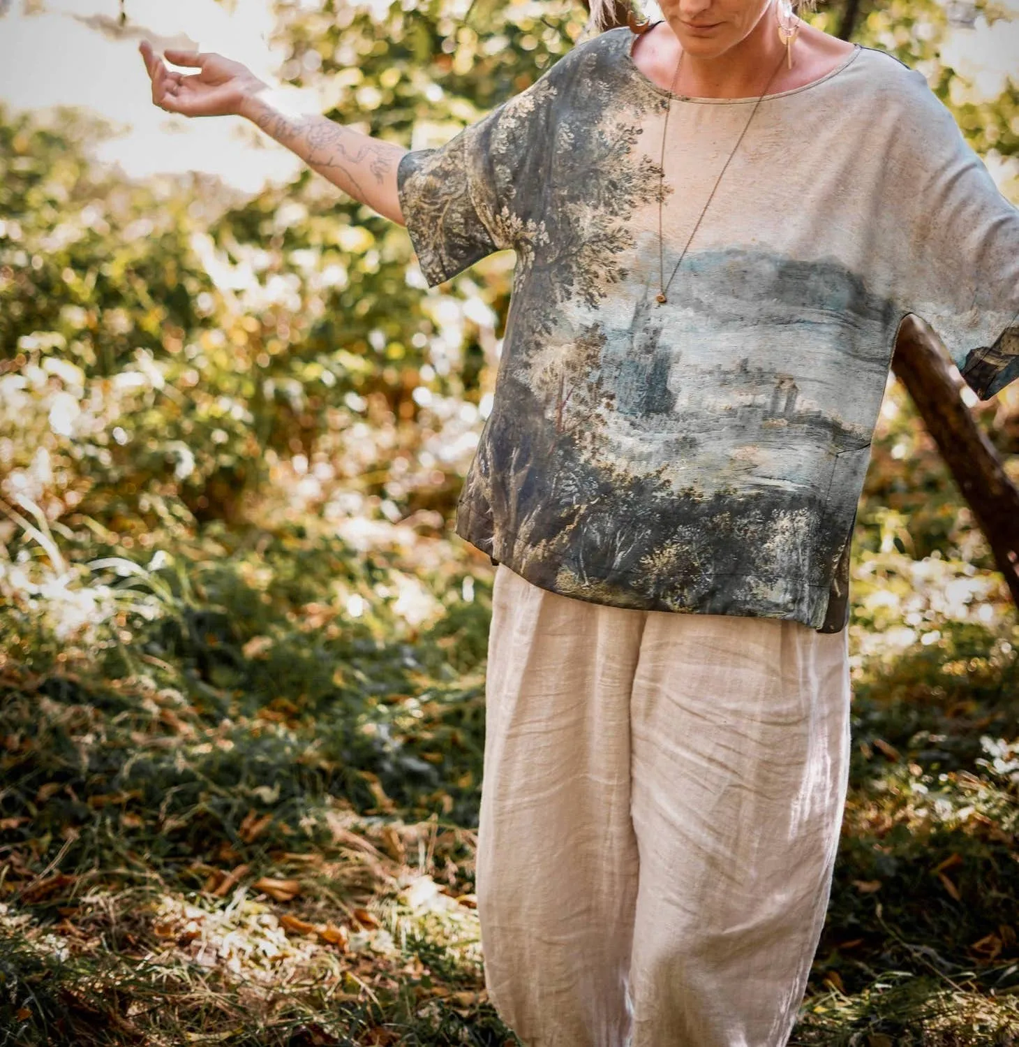Luxury Art Tunic Tee, multiple styles