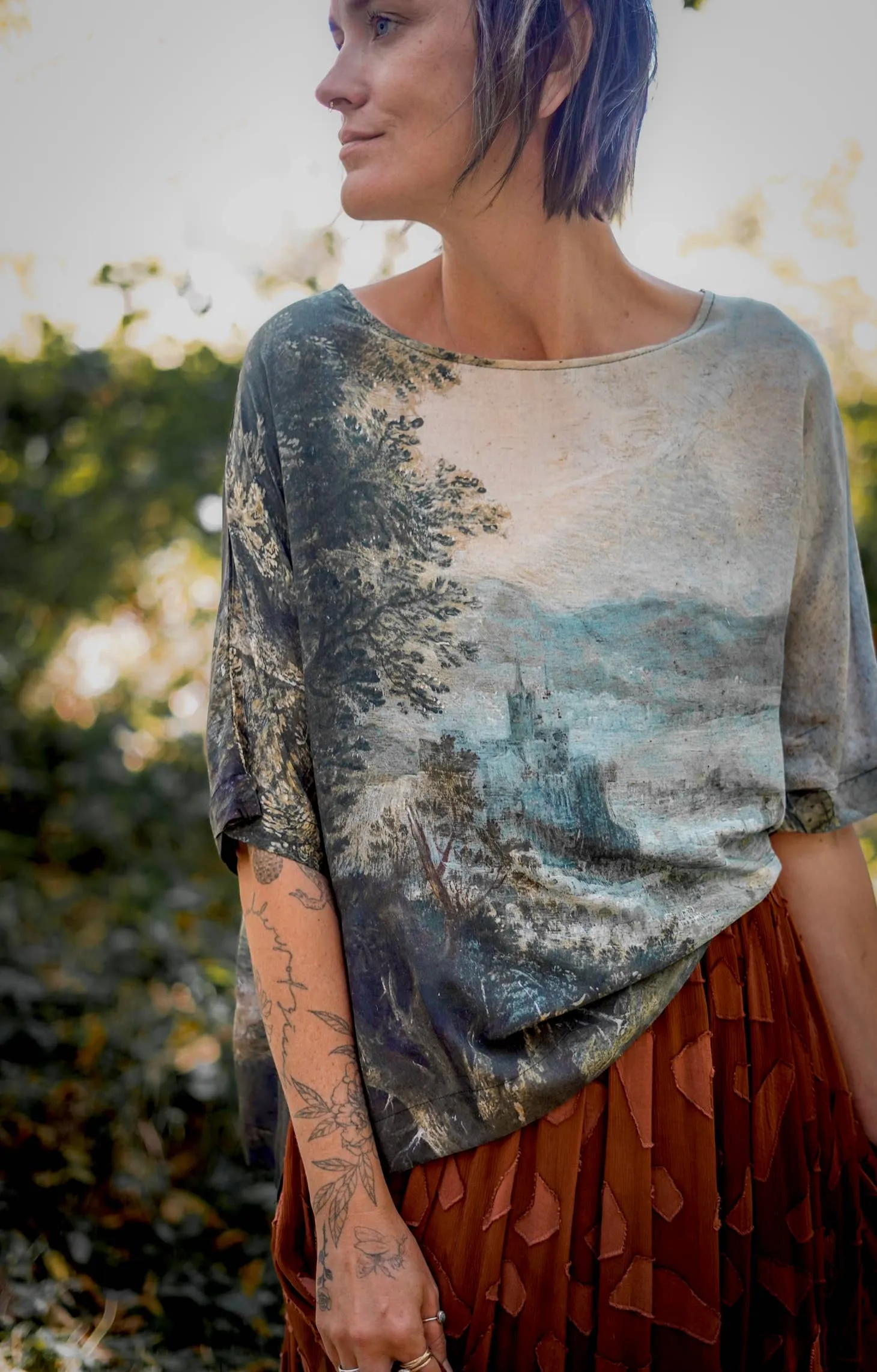 Luxury Art Tunic Tee, multiple styles