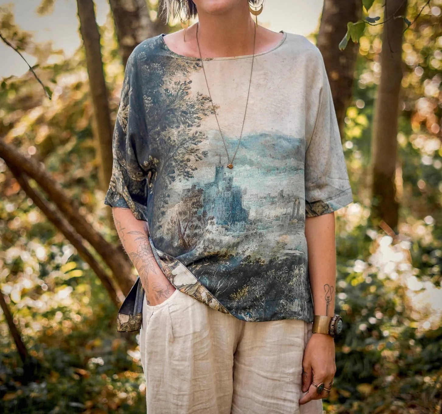Luxury Art Tunic Tee, multiple styles