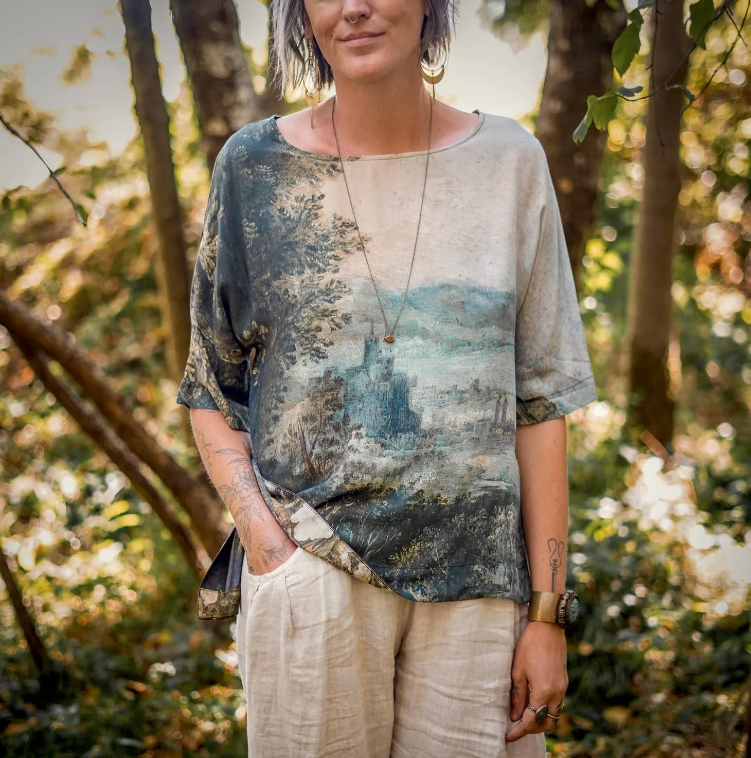 Luxury Art Tunic Tee, multiple styles