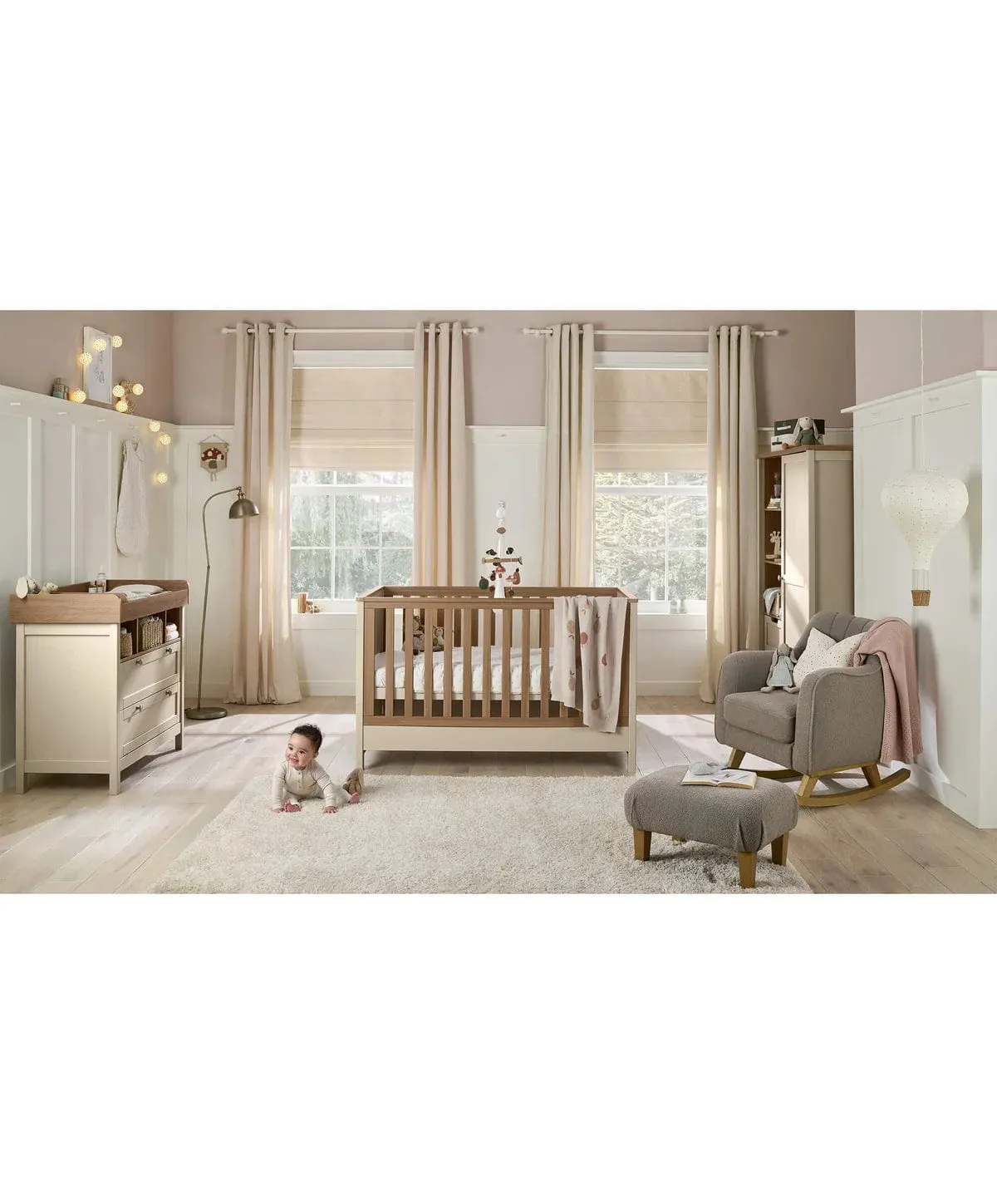 Mamas & Papas Harwell 3Pc Furniture Set - Cashmere