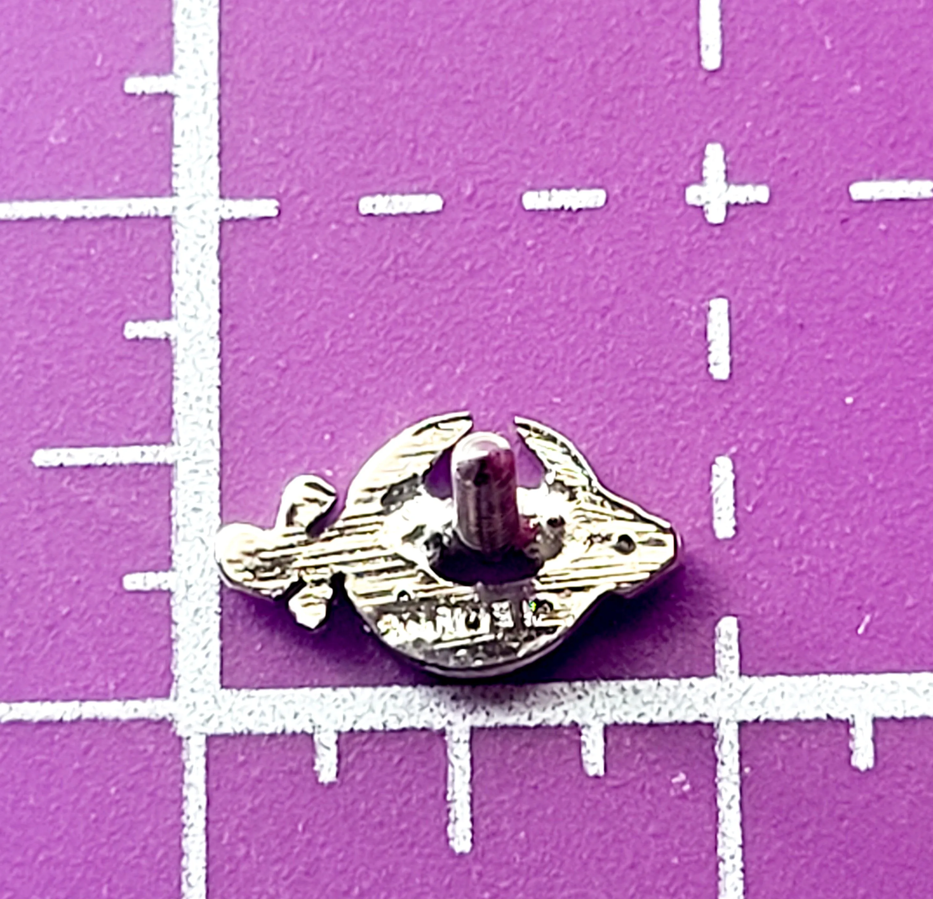 Masonic Shriner's sterling silver rhinestone vintage screw back lapel pin brooch in box