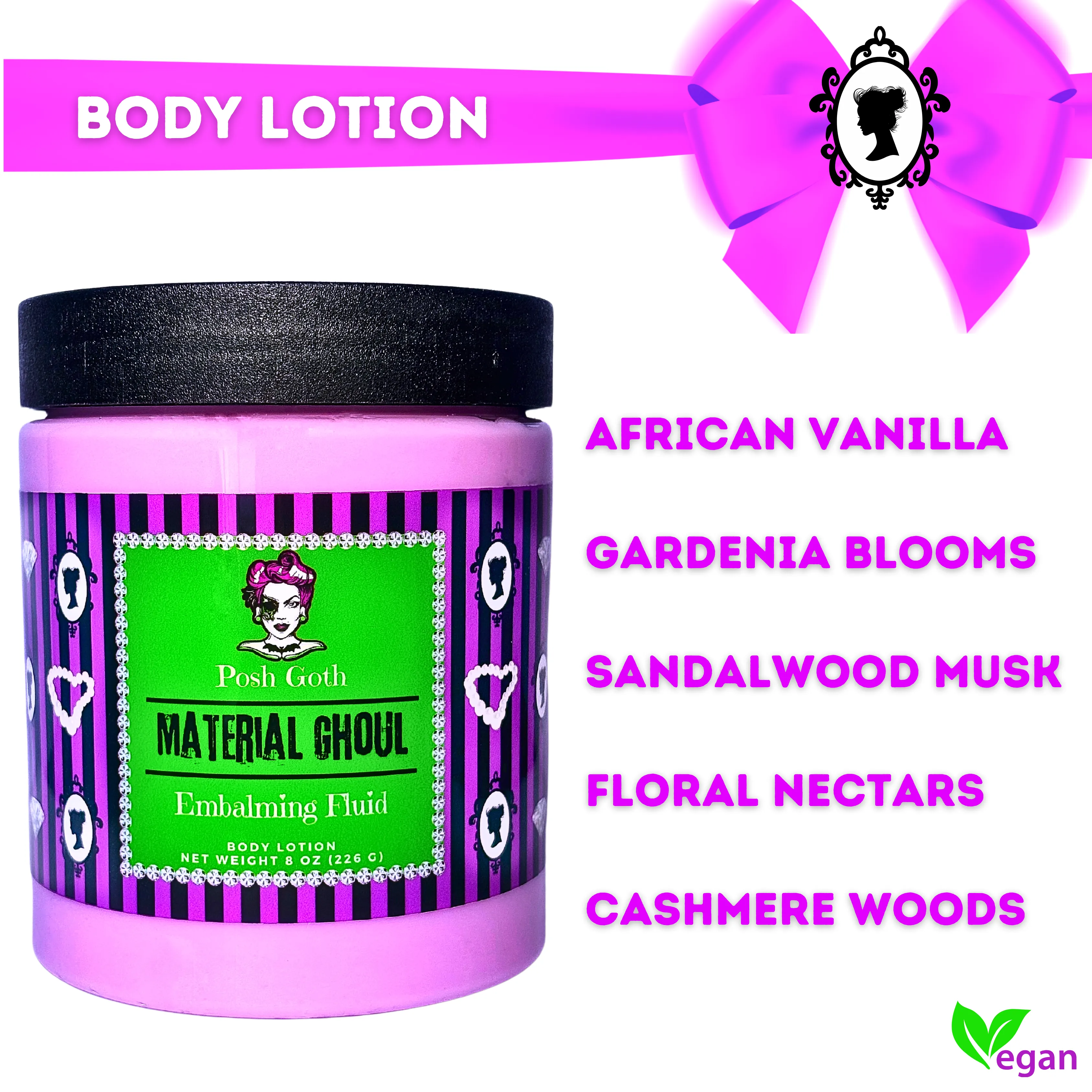 MATERIAL GHOUL African Vanilla and Cashmere Scented Body Lotion