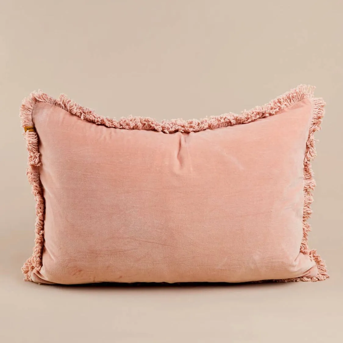 Melon Velvet Lumbar Pillow