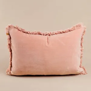 Melon Velvet Lumbar Pillow