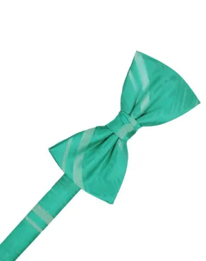 Mermaid Striped Satin Kids Bow Tie